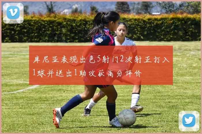 库尼亚表现出色5射门2次射正打入1球并送出1助攻获高分评价